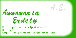 annamaria erdely business card