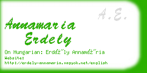 annamaria erdely business card